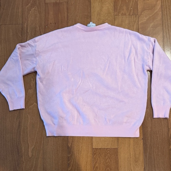 Pink Rose Light Pink Crewneck Sweater DUMP HIM Valentines Galentines - Picture 4 of 4